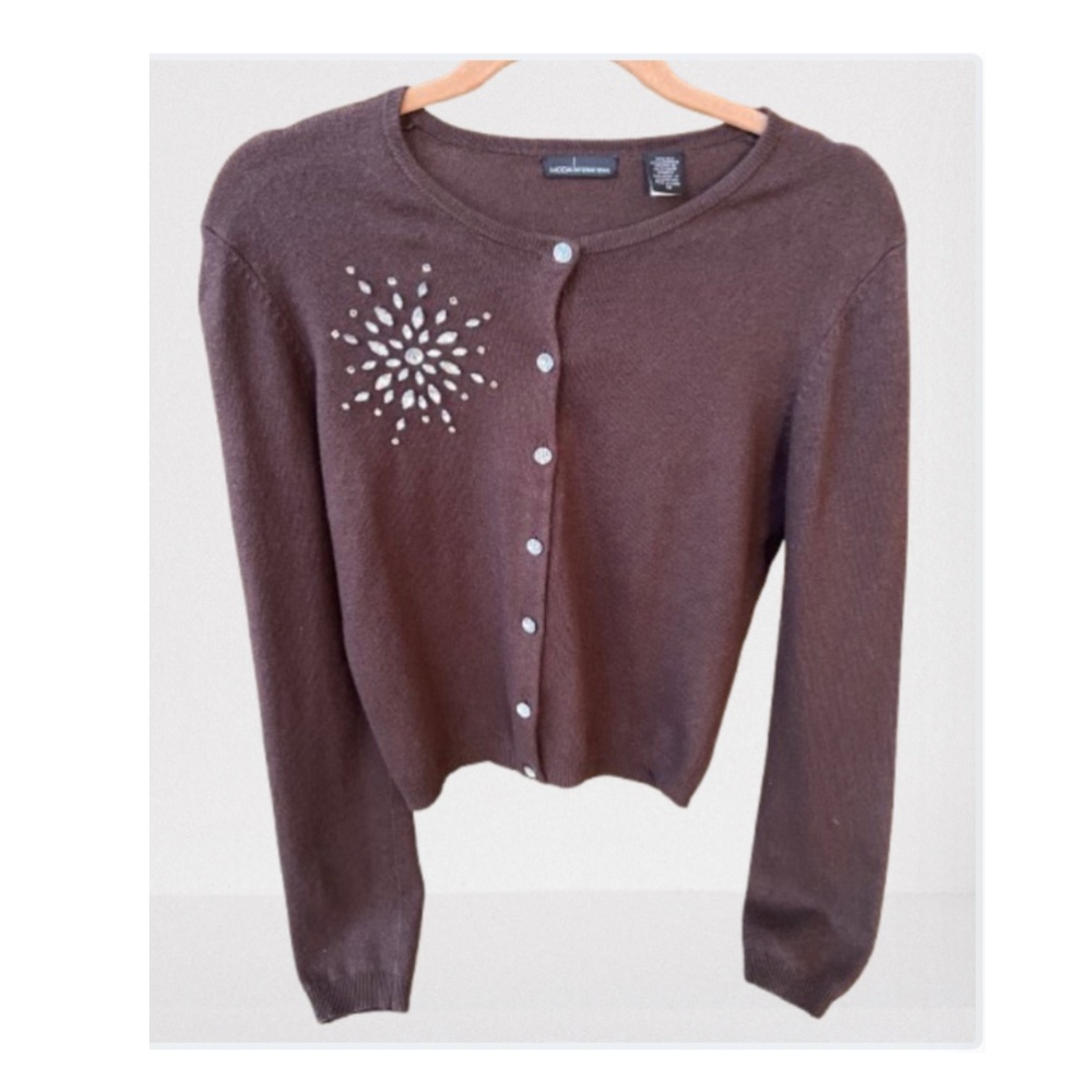 Victoria's Secret Cardigan Brown is the NEW COLOR!  SILK & CASHMERE & NYLON sz M